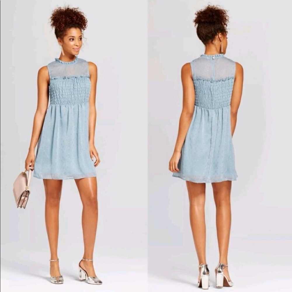 NWT XHILARATION Women’s Lurex Ruffle Dress XL